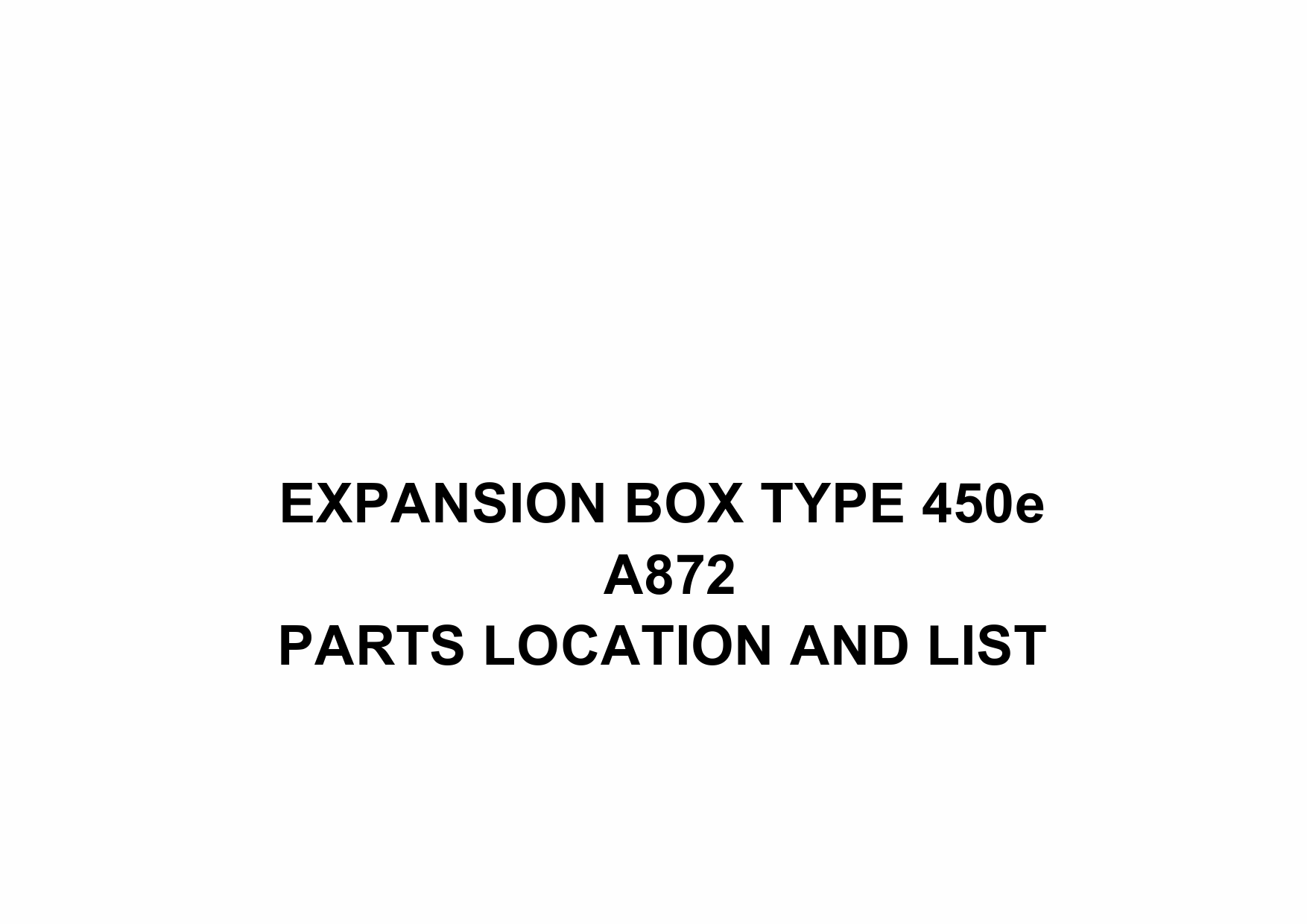 RICOH Options A872 EXPANSION-BOX-TYPE-450e Parts Catalog PDF download-1